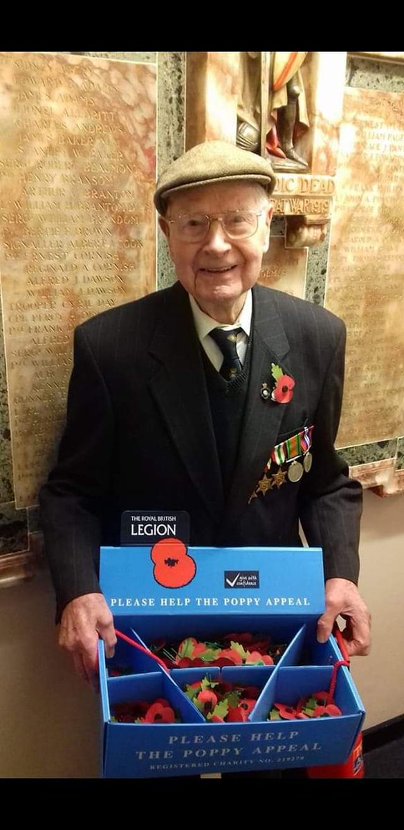 GregProbert71's tweet image. Wally Randall, 104 years young and still selling Poppies each year in my home town of Leighton Buzzard.