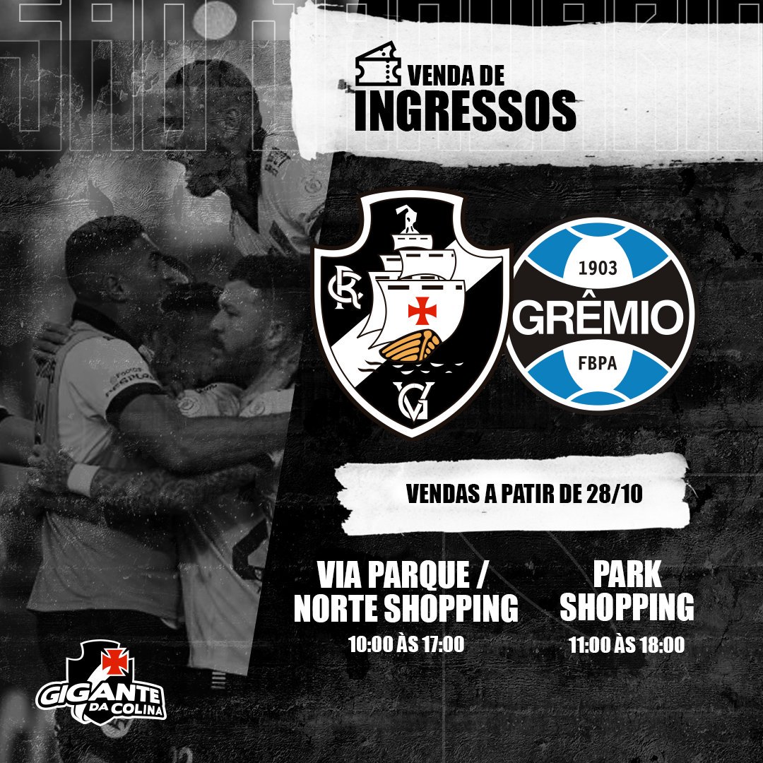 _gigantecolina's tweet photo. ⚽ 29ª rodada do Brasileiro 2019, partiu lotar o Caldeirão!
⠀⠀
🔝 A força da nossa torcida vai fazer a diferença!
⠀⠀
#vascodagama #expressodavitoria #gigantedacolina #saojanuario #madureirashopping #parkshoppingcampogrande #norteshopping #caxiasshopping #viaparque https://t.co/81UvCZQbFJ