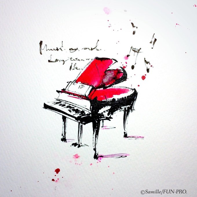 「piano」 illustration images(Oldest)