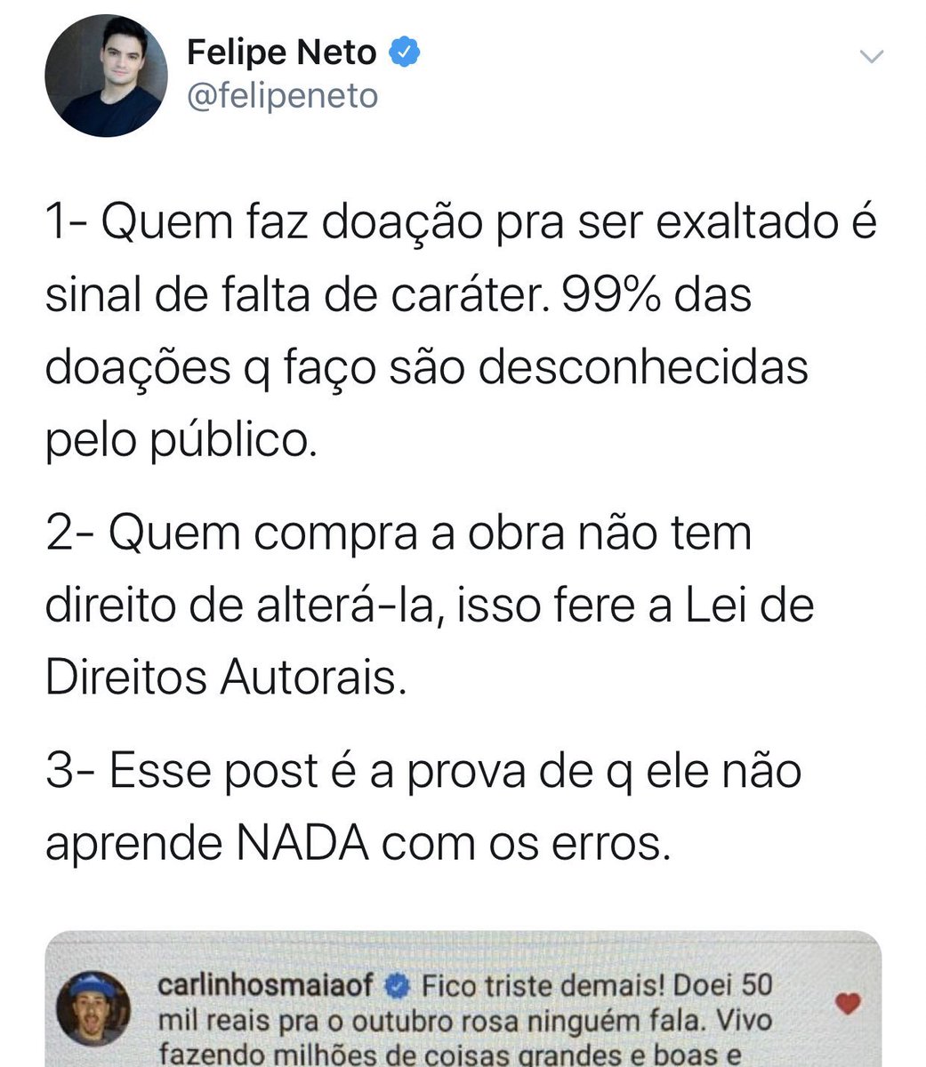 Maay_Kookie's tweet photo. Felipe neto se um dia eu te julguei peço desculpas https://t.co/9SohLtsFZV