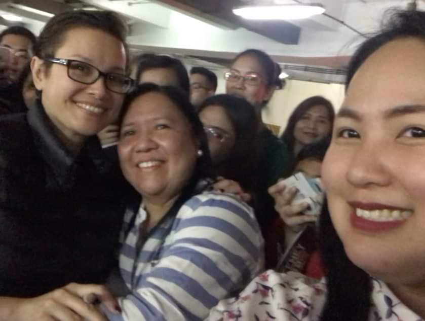 iamstarsalazar's tweet photo. To our surprise, Ms. Lea pulled her for a hug and some photo ops. ❣️

Huhu! My Lea Salonga heart is bursting! Thank you po Ms. Lea / Mrs. Lovett! We love you po! 💞

@MsLeaSalonga

#SweeneyToddMNL #AtlantisTWENTY https://t.co/tarLg7gnKL