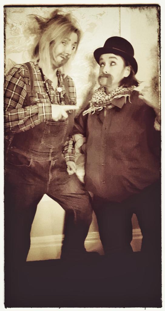 Jed and Rattlesnake fightin' over them dancin' girls! #deadwoodstage #LABBS19