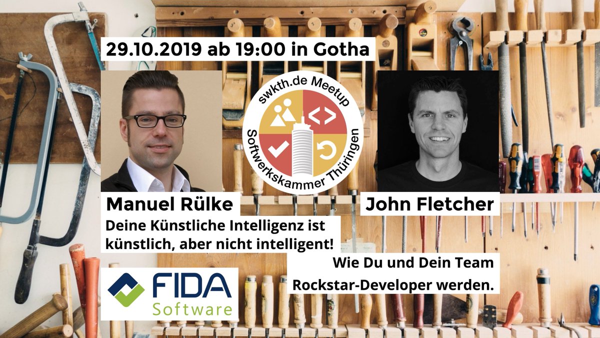 swkthde's tweet image. DIENSTAG 19:00 ist #MEETUP bei #FinanzData - @ruelke_art klärt uns über die #Mythen zu #KI auf 👨‍💻🧠 @fletchgqc beschreitet mit uns den Weg zum #Rockstar #Developer! 👨‍🎤🎸cc @DataDuke @grohmeo @faehne @jonashackt @HagenHauske @diegofrings @caze73 @oreissig - meetup.com/swkthde/events…