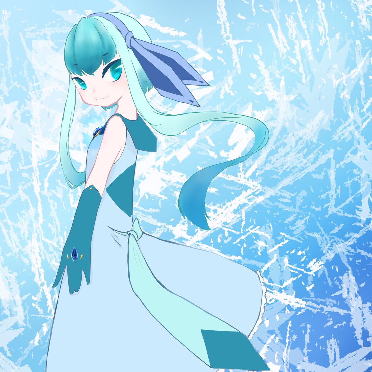 Saria على تويتر 絵描きさんと繋がりたい ポケモン擬人化 グレイシア 擬人化 グレイシアを擬人化してみました グレイシア 本人は描けませんでした あのこかわいいのに描きにくいのよ ごめんなさい練習します