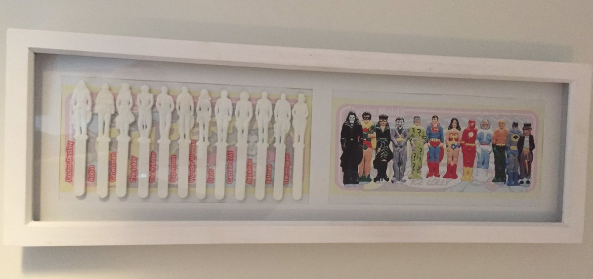 AdrianBaldwin71's tweet photo. @crispinlowrey Cheers Crispin, BTW, did I ever send you this? It's my framed set of Superman sticks https://t.co/uzIb9ocVD4