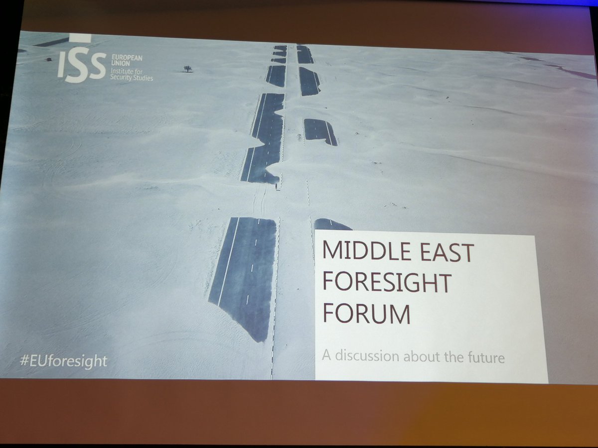 A very evocative picture for today's meeting. We need a broader perspective to assess where the Middle East (and the EU with it) is heading to. Too often we are blinded  by short-term challenges. And this region is not short or them. #EUforesight