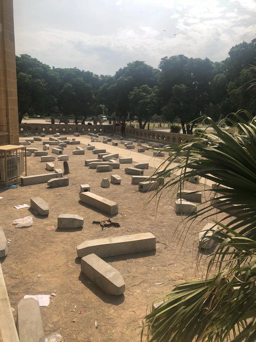 Thank heavens, we have been saved from the truth again. 
#KarachiBiennale2019