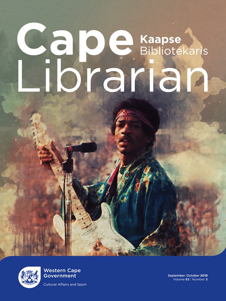 WCGovCas's tweet image. The latest Cape Librarian Magazine is now online and it is packed with news, book reviews and more! Read it here: bit.ly/2BNa3ln @LIASANews NLSA1 #PublicLibrariesSA @WesternCapeGov @WCProvParl