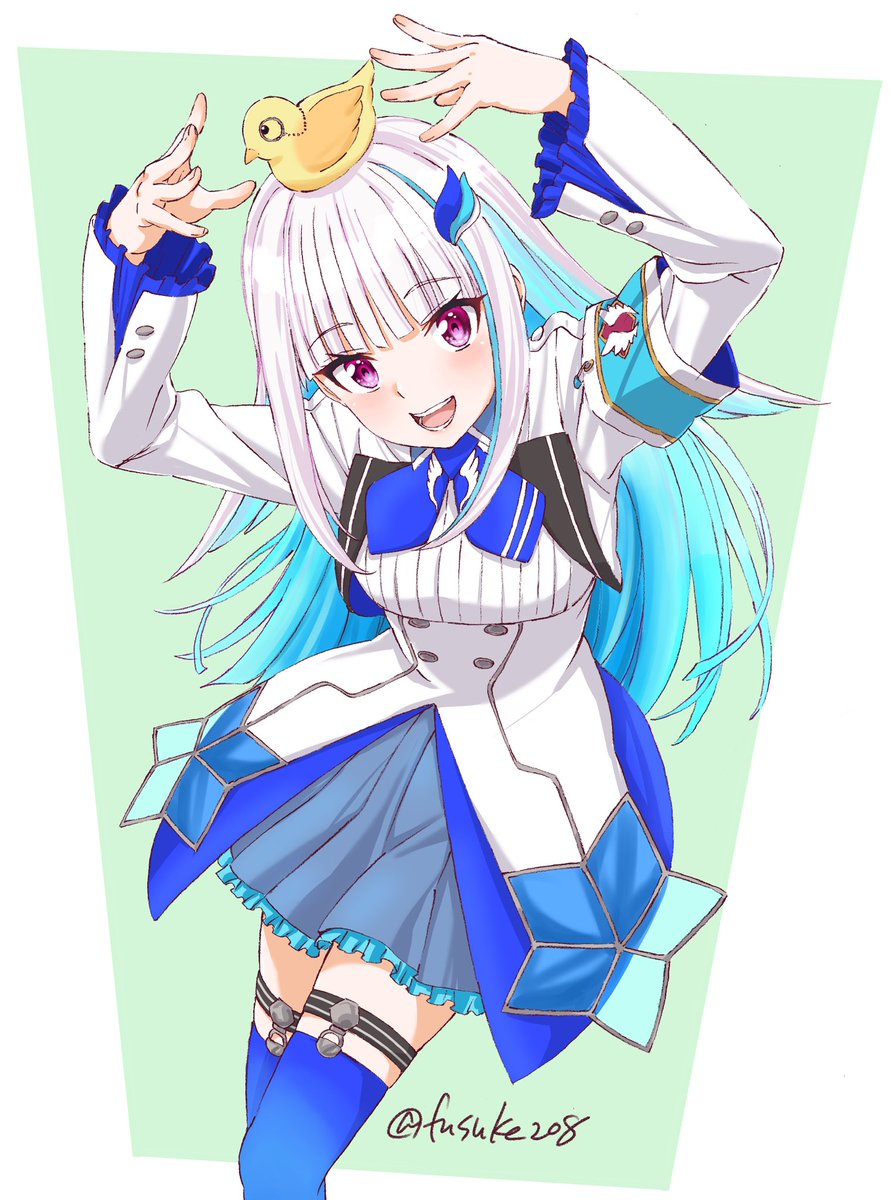 電脳少女YouTuberシロ 「作家という感じではないかもしれないけど…自分の絵を好きだと言ってもらったり応援し」|ふうすけのイラスト