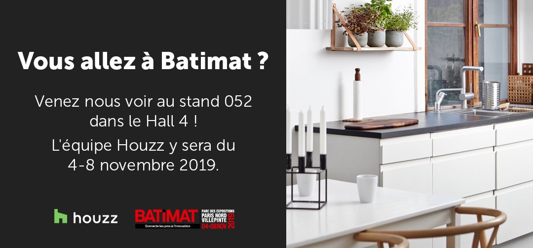 HouzzFR's tweet photo. L'équipe Houzz sera au salon @Batimat ! Prenez votre badge gratuit ici avec notre code promo : BVP19HZBAT https://t.co/JmDN9isc1X https://t.co/ukgQLvWLuT