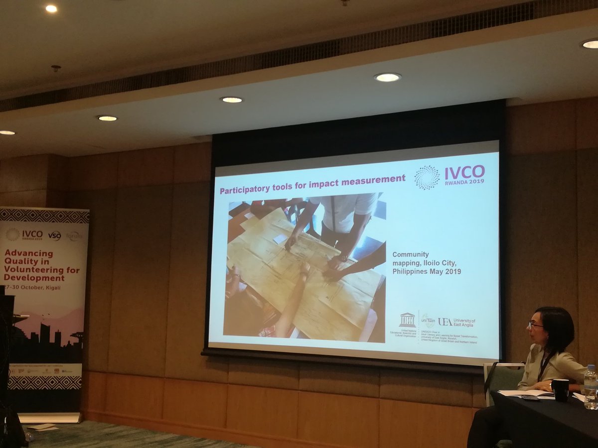 Can use participatory community mapping tools to both understand challenges and assess impact following an intervention @chrismillora #IVCO2019 #measuringimpact #volunteering @VSORwanda @VSO_Intl