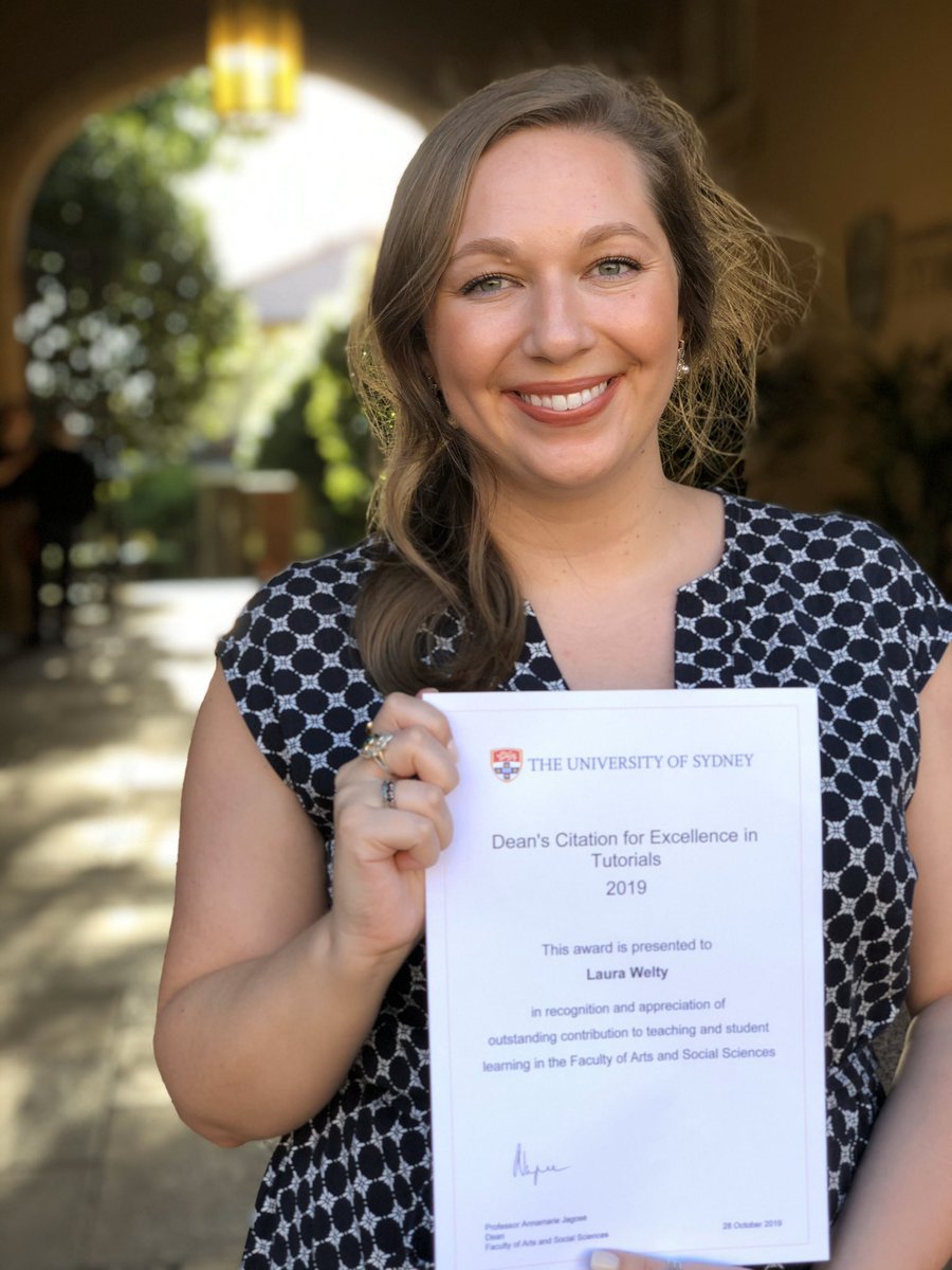Couldn’t be happier or more proud to announce that I have received a Dean’s Citation for Excellence in Tutorials. Between my FT PhD w/ 2 rounds of field work this year & my work for @ElectIntegrity I value & enjoy all my hours in the classroom. @Usyd_ssps @GovtIr @ArtSS_Sydney