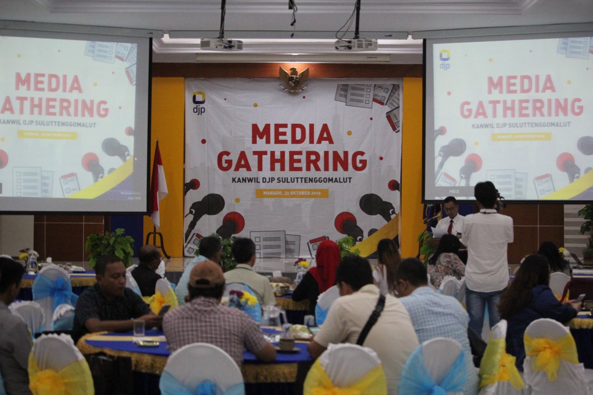 pajakslttggomlt's tweet photo. Guna mempererat hubungan Kanwil DJP Suluttenggomalut dengan media lokal di Sulawesi Utara, Kanwil DJP Suluttenggomalut menyelenggarakan Media Gathering di Aula Kanwil DJP Suluttenggomalut, Senin (8/10). https://t.co/lhLuNQGSKo