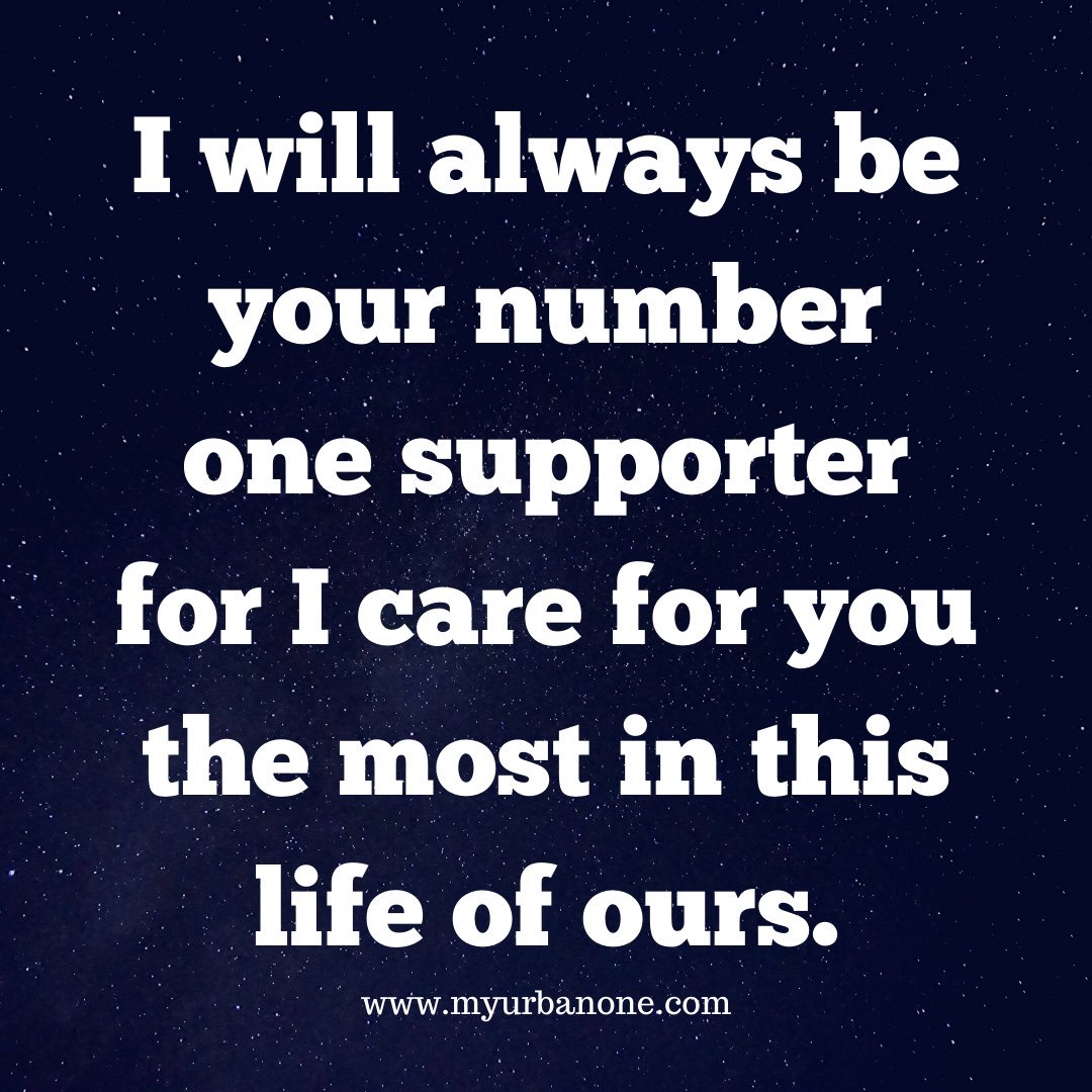 I will always be your number one supporter for I care for you the most in this life of ours 💖👶

#motherhood #momsquotesoftheday #mothersquotes  #motherandbaby #lovingmom #lovingmoment #forevermothers #mylovingbaby #childrenareblessings #motherhood #lovingparents #momsquotes