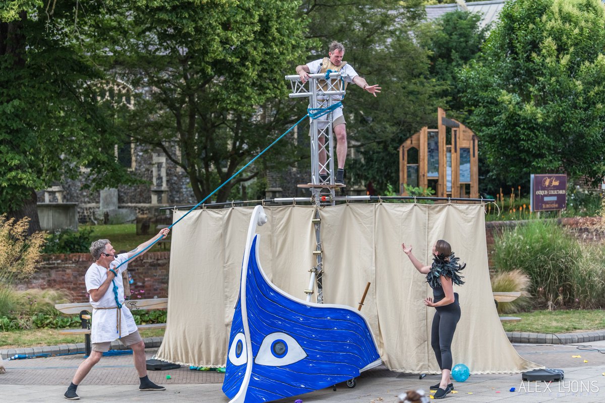 RaboDF's tweet photo. #NationalLottery25 - Epic for the arts and made it possible for us to make Ulysses Street show, a retelling of the Odyssey, through Arts Council England funding  @ace_national https://t.co/eQY21cH44V