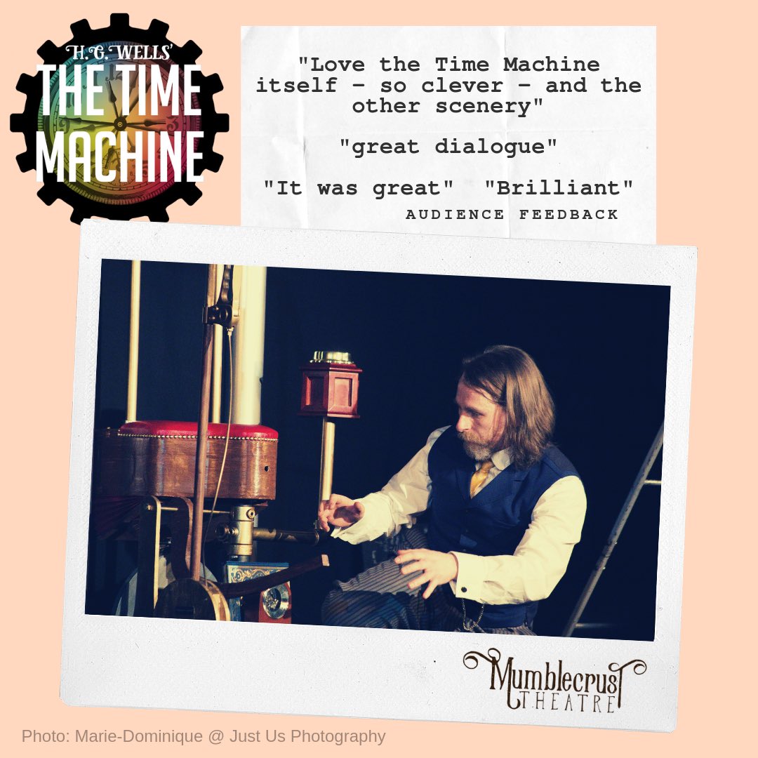 The Time Machine is coming to <a href="/LyricBridport/">Bridport Lyric</a> on Saturday! We can’t wait to come back to #Bridport! #tour #theatre #puppets #music #familytheatre #thingstodo #kids #fun #event mumblecrust.com
