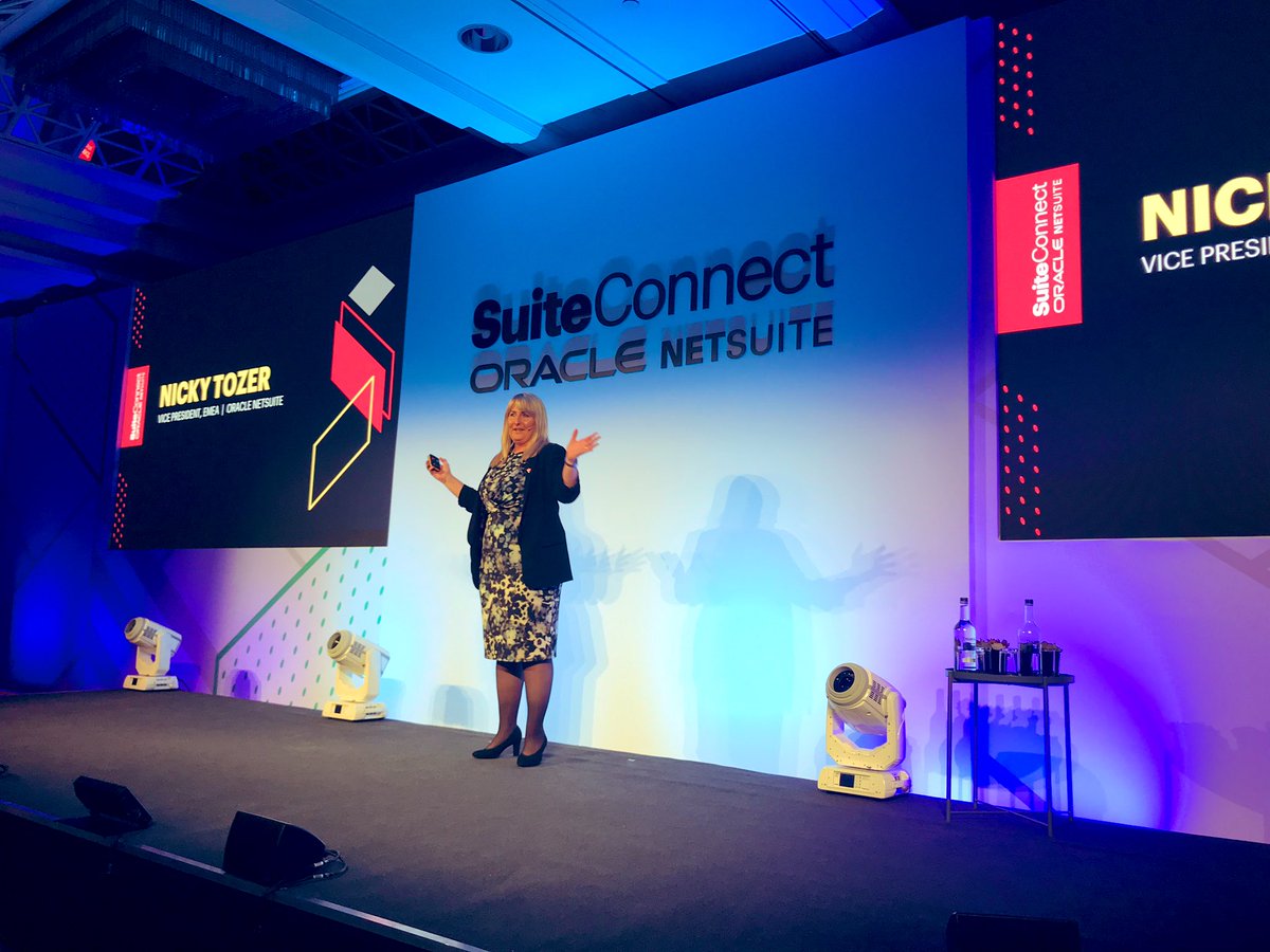 NS_SocialImpact's tweet image. .@NetSuiteEMEA’s @NickyTozer  kicks off the morning keynote thanking our @NetSuiteChannel Partners &amp;amp; sharing “@NetSuite customers grow 3x faster!” #SuiteConnectUK