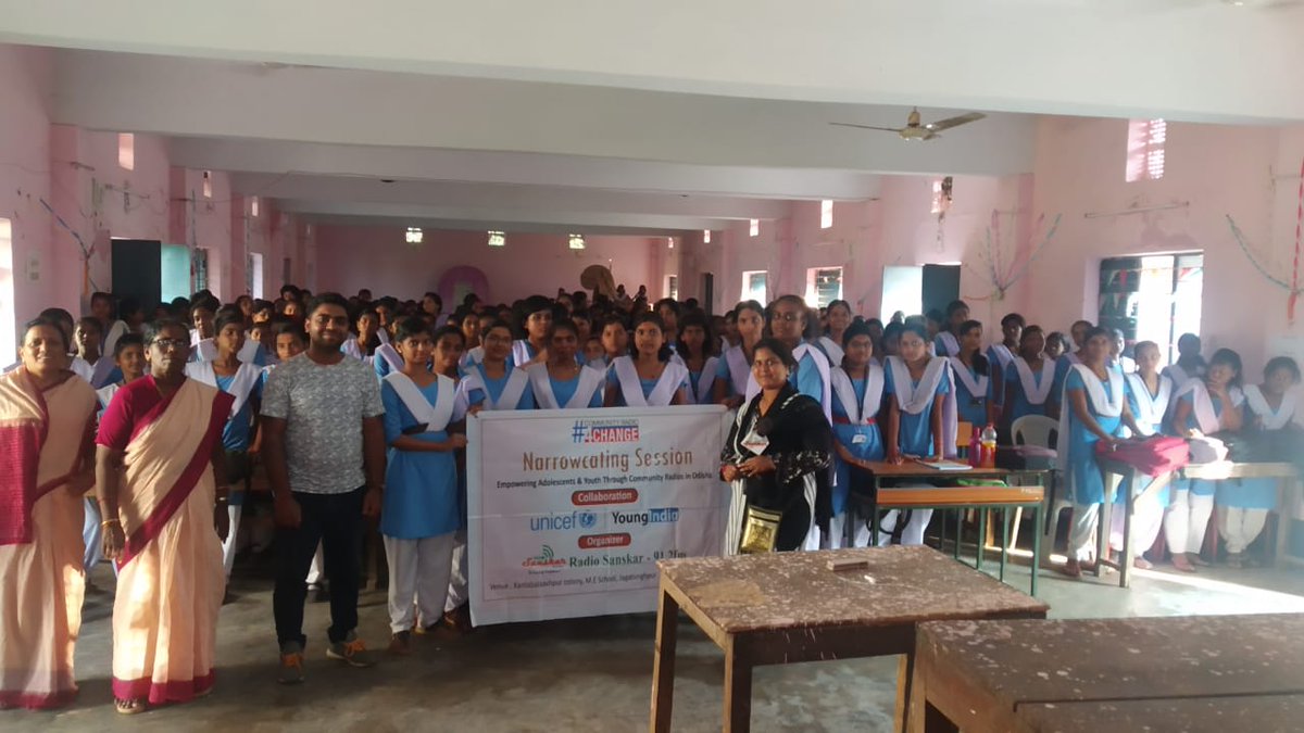 JangyaseniNaya2's tweet photo. A narrow casting session conducted at govt girl's high school jagatasingpur #childmarriage #communityradio4change #comunityradio @ShahAnsariLive @YoungIndiaIN @unicef @LopamudraTripa4 @NiazLive https://t.co/ln4lF7wDDT