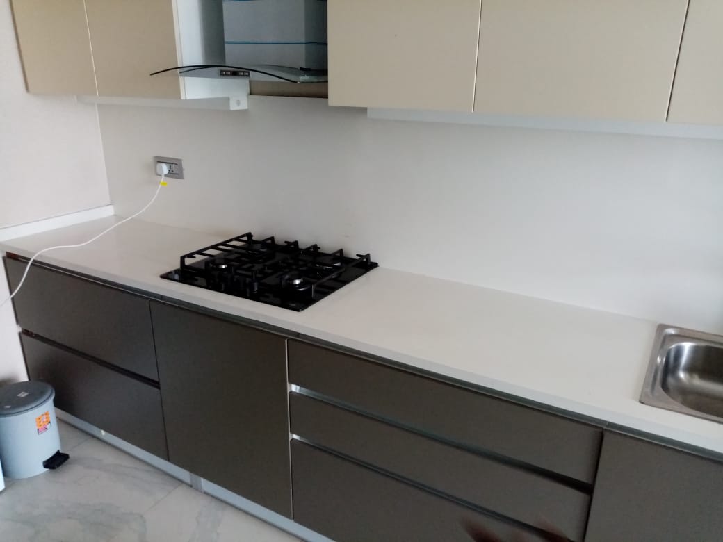 Complete project at Kileleshwa. Double sided cooking concept with push to open wall units and handless base units. A DFL production. Reach us on 0722692209.RT, our next client could be on your TL.