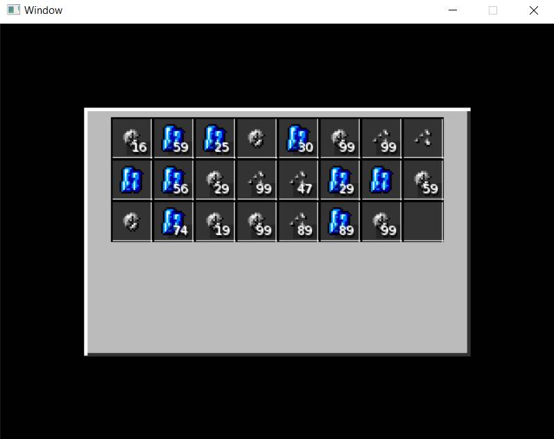 RudyvanEtten's tweet image. I have been trying to create a player inventory. So far this is what I got right now. #monkey2 #dudespacemining