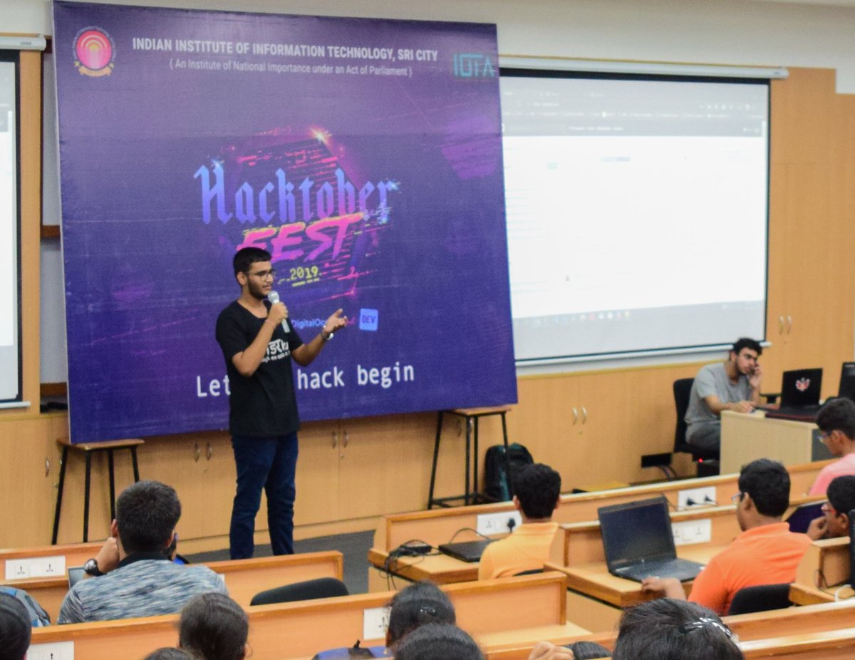 IiitsIota's tweet image. Insights into the @github #StudentDeveloperPack , #Issues, #Labels, #Tags, conversations, etc gave them an indication that there is a lot more to explore themselves. The @GetKahoot Quiz recapitulated the concepts learnt throughout the 2 day event.