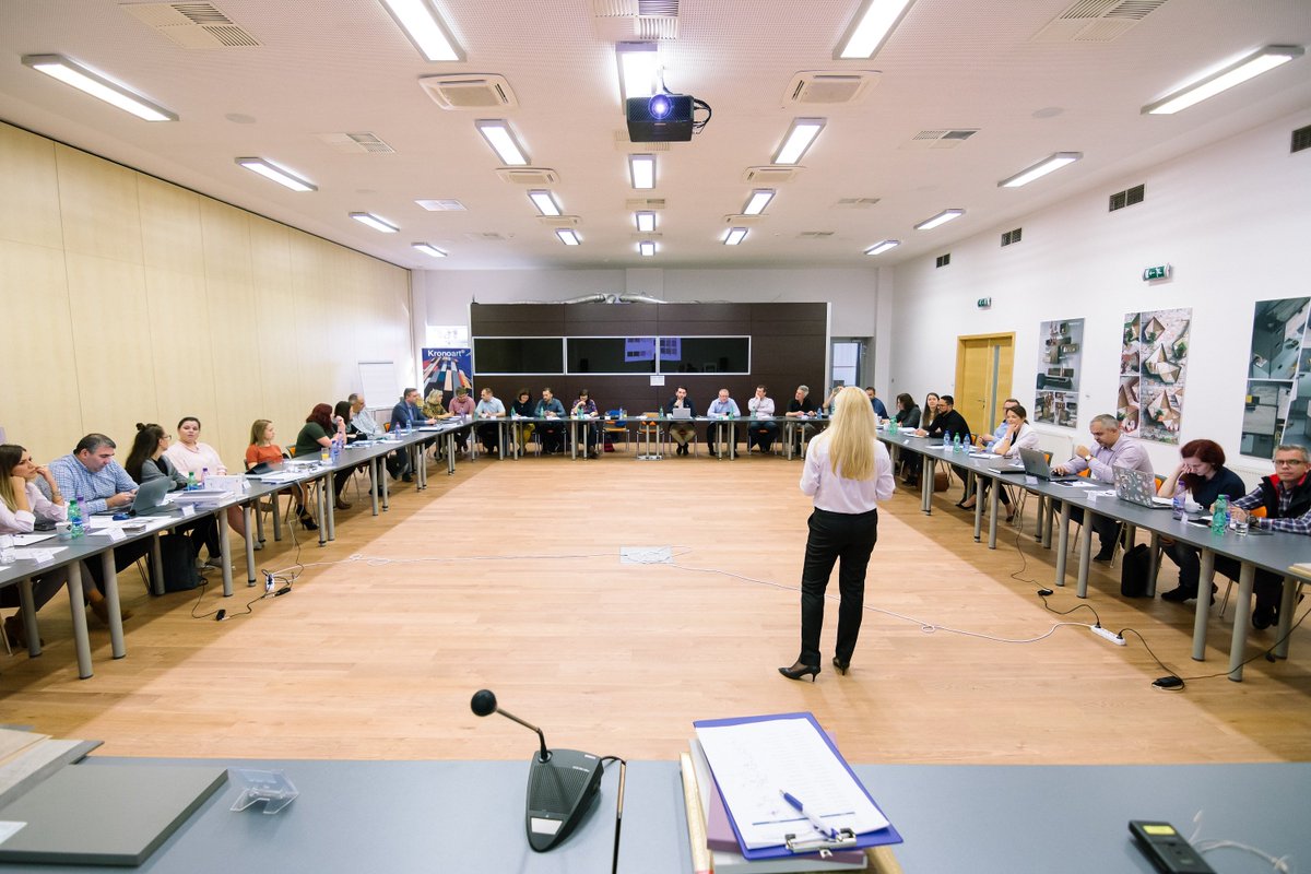 Kronospan's tweet photo. Last weekend we were in #KronoVision training center in Zvolen, Slovakia for the first product training about the upcoming #Kronodesign Trends collection, as well as the newest products in Kronospan's product portfolio.

#Kronospan #Kronobuild #KronoOriginal #Training https://t.co/Kf4bvrhMnb