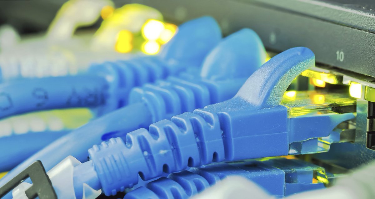 Cables plugged into computer