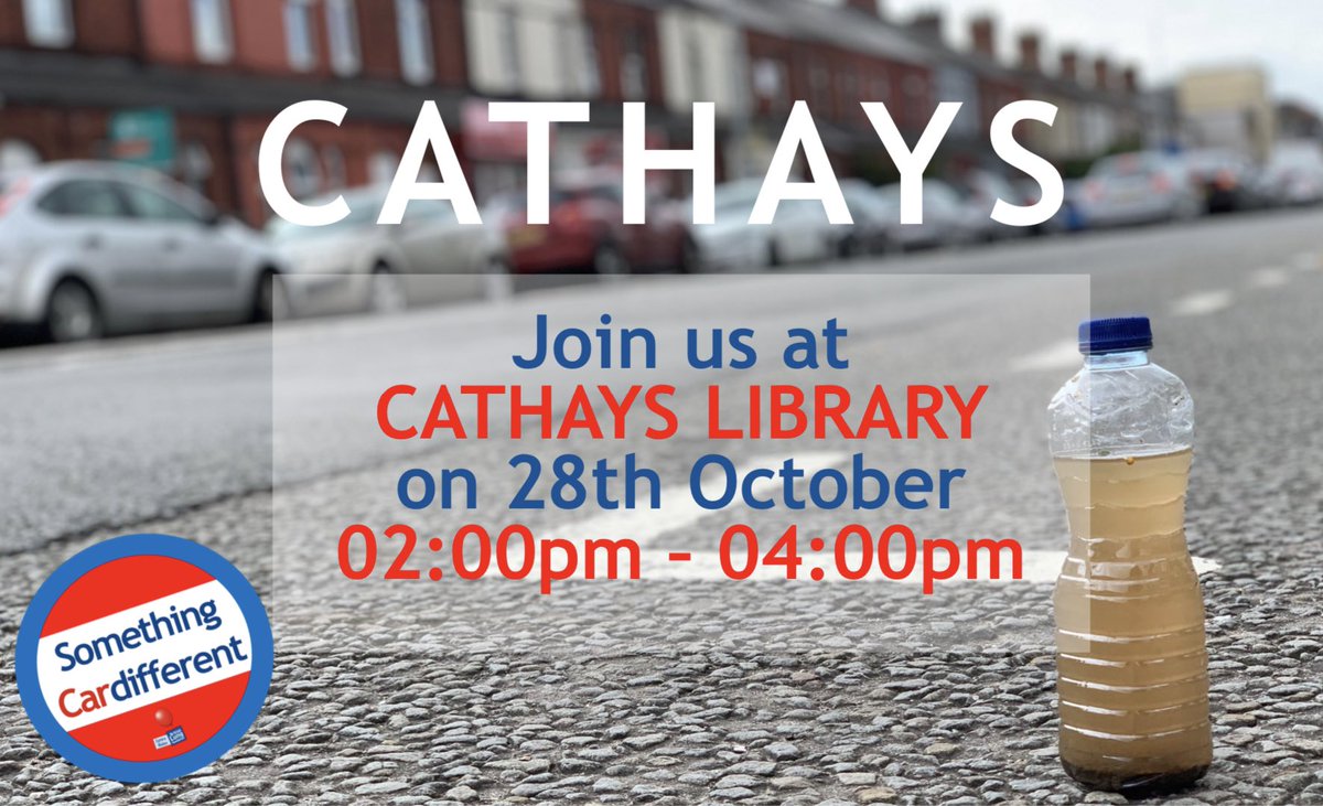 asthmalungcymru's tweet photo. Today you can catch us at #Cathays library where we’ll be talking to people about local #AirPollution and how they would like to see us deliver #SomethingCardifferent. Pop in to say Hi &amp; have YOUR say on YOUR #AirQuality. https://t.co/MHUTlpYm1n
