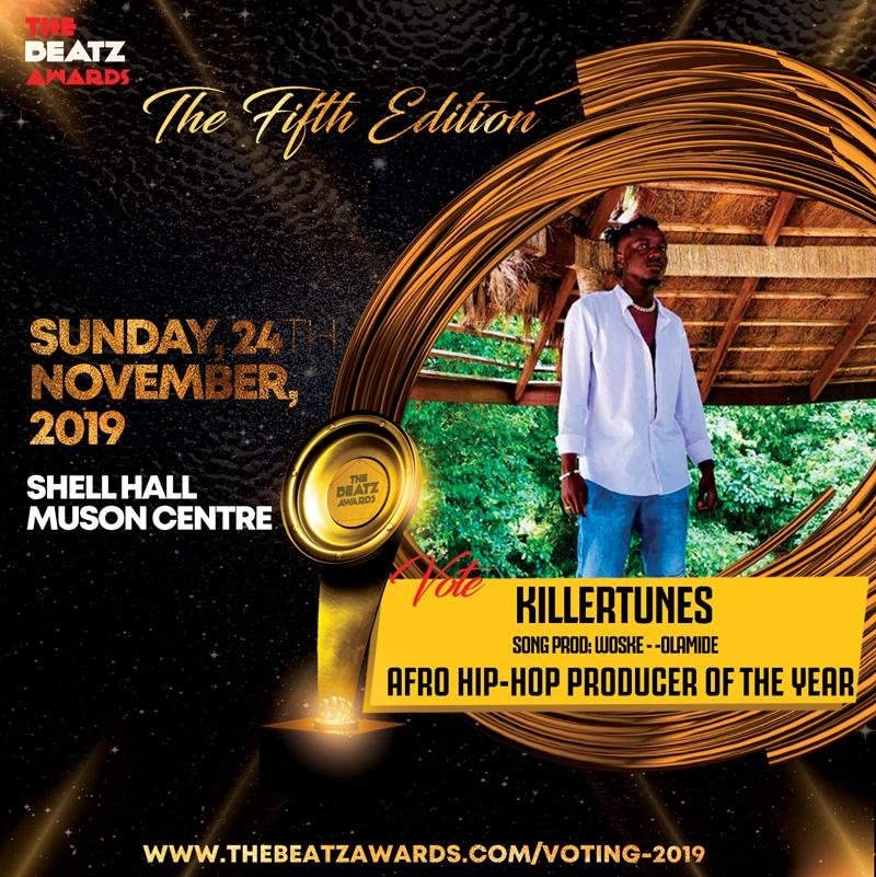 TheBeatzAwards's tweet photo. THE NOMINEES FOR 2019 THE BEATZ AWARDS
5TH EDITION FOR THE CATEGORY OF AFRO HIP-HOP
PRODUCER OF THE YEAR
@killertunes_tii - olamide – woske • @masterkraft_ – masterkraft ft. Cdq, magnito – kere oh
• @bbankssneh – reminisce – burushaga
• @sesstheprblm - hypocrite- falz
#TBA5 https://t.co/f80wbW8eli