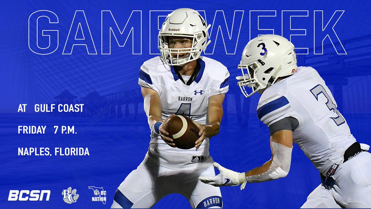 BCSN (@bcsnlive) on Twitter photo IT'S GAME WEEK! It's the last game of the regular season as <a href="/BarronCollier/">Barron Collier</a> travels down to <a href="/GCSharks/">GCHS Sharks</a> in the Catfish Bowl. IT'S GAME WEEK! It's the last game of the regular season as <a href="/BarronCollier/">Barron Collier</a> travels down to <a href="/GCSharks/">GCHS Sharks</a> in the Catfish Bowl.