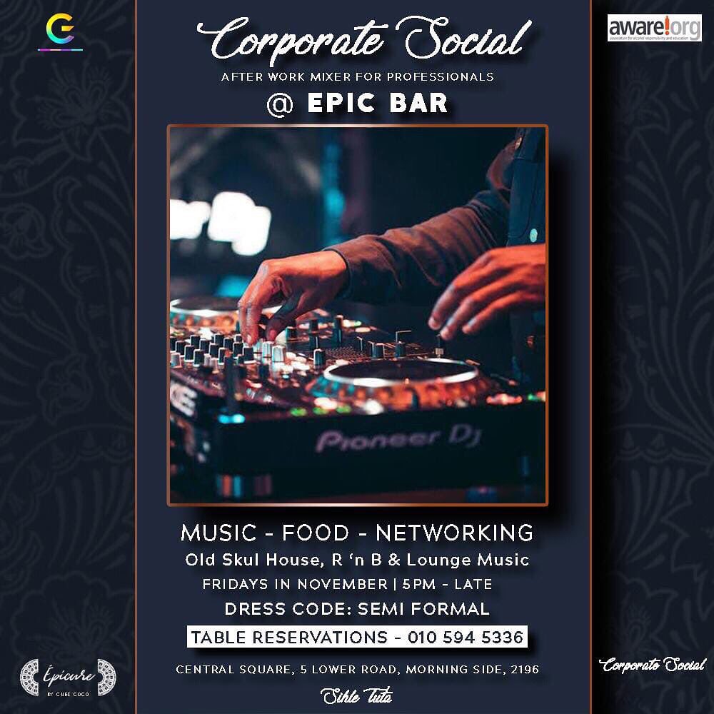 #corporatesocialjhb #bestinthecity #sandtonfridaysocial #epicurerestaurant #sandtonfridays #afterworkmixer #90smusic #back2theoldskool #backtothe90s #summer2019 #jozi #wine #winelover #whisky #AGalaxyLife #WhitePrivilege #NotJustLifeNje #mondaythoughts #powerbreakfast