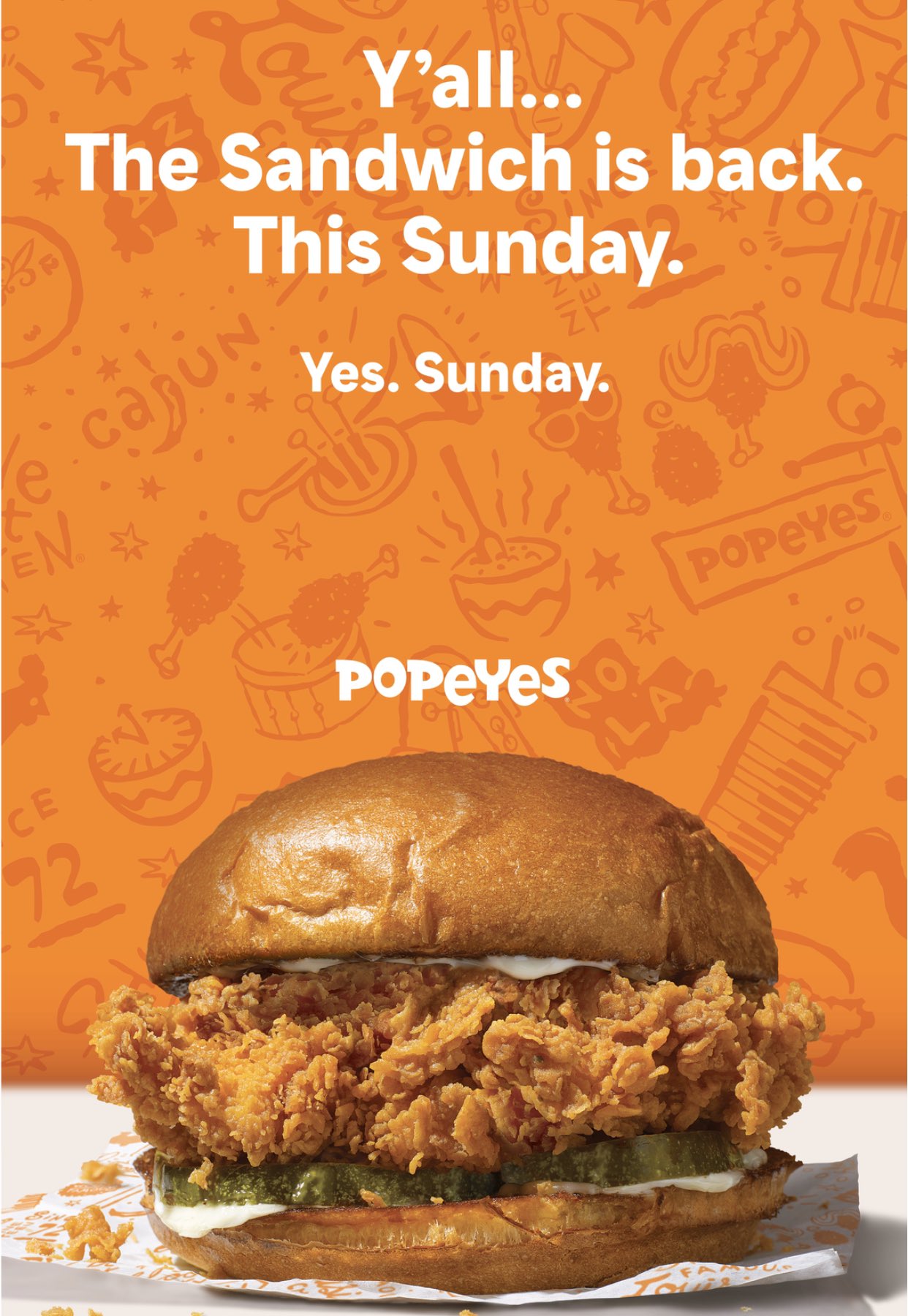 Popeye’s Chicken Sandwich Returns 10/23 – DC Food Guy