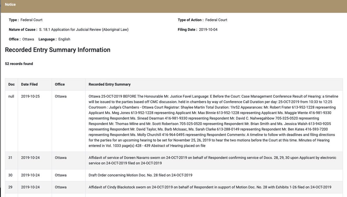 cblackst's tweet photo. Canada continues to press forward with its application to quash the Tribunal's orders for any financial compensation. The Federal Court has set hearing dates  on November 25 and 26, 2019 in Ottawa to hear Canada's stay motion pending the judicial review. https://t.co/V12NeYGRI3