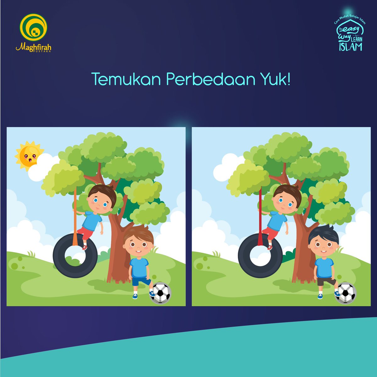 maghfirahbooks's tweet image. Assalamu'alaikum sahabat,⁣
⁣
Malam ini seru-seruan bareng mimin yuk! Bantu mimin menemukan perbedaan diantara kedua gambar diatas yaa 😆⁣
⁣
Hayooo ada berapa nih kira-kira perbedaannya?⁣
⁣
#kuisinstagram #berbagisemangat #kuisseru #gameseru #tebakgambar