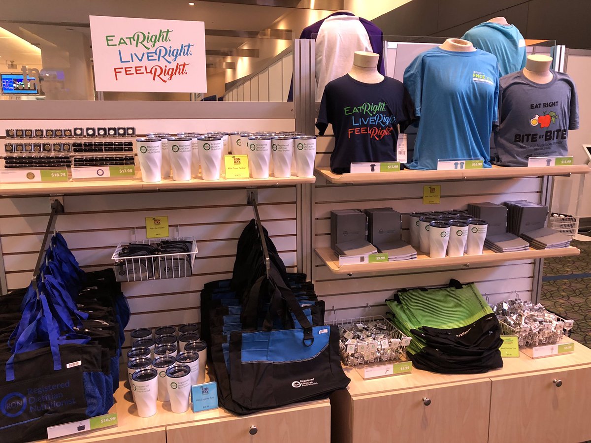 DysphagiaGame's tweet photo. RT @eatrightFNCE: Make time to visit the eatrightSTORE at #FNCE for great gear and limited items exclusively sold here in Philadelphia!

#eatrightPRO #rdchat #MyANDPAC https://t.co/LenqsnxZwG