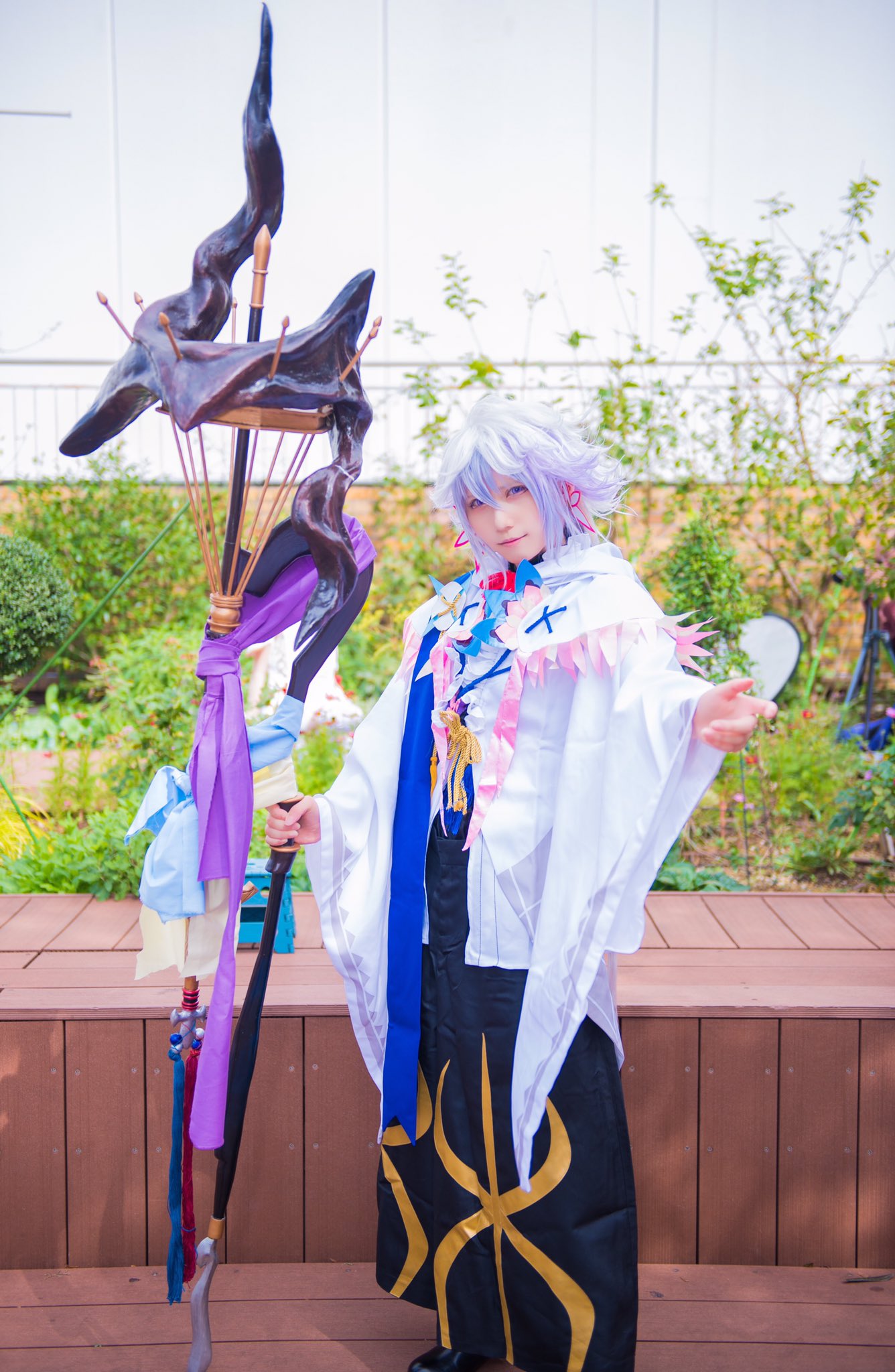 【最終値下げ】FGO マーリン コスプレ衣装 ウィッグ付き Fate/Grand Order FGO マーリン コスプレ衣装 霊基再臨 最終再臨