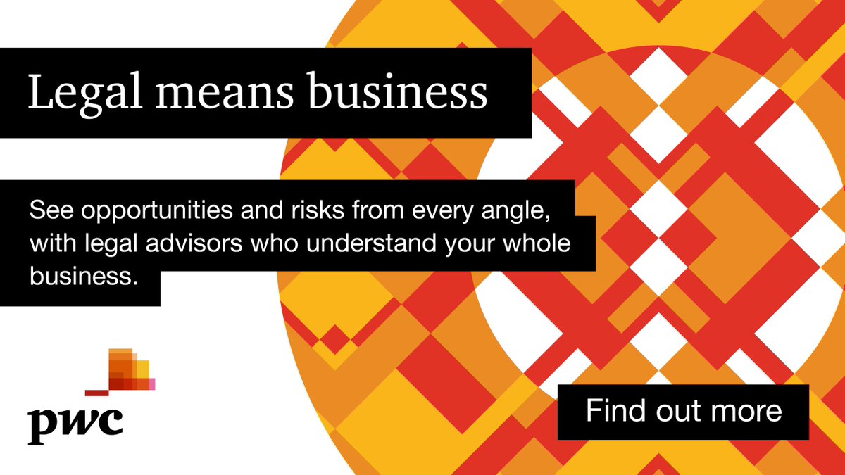 MarissaPwC's tweet image. Get legal expertise that works for your whole business. See why #LegalMeansBusiness
pwc.to/32YjEl6