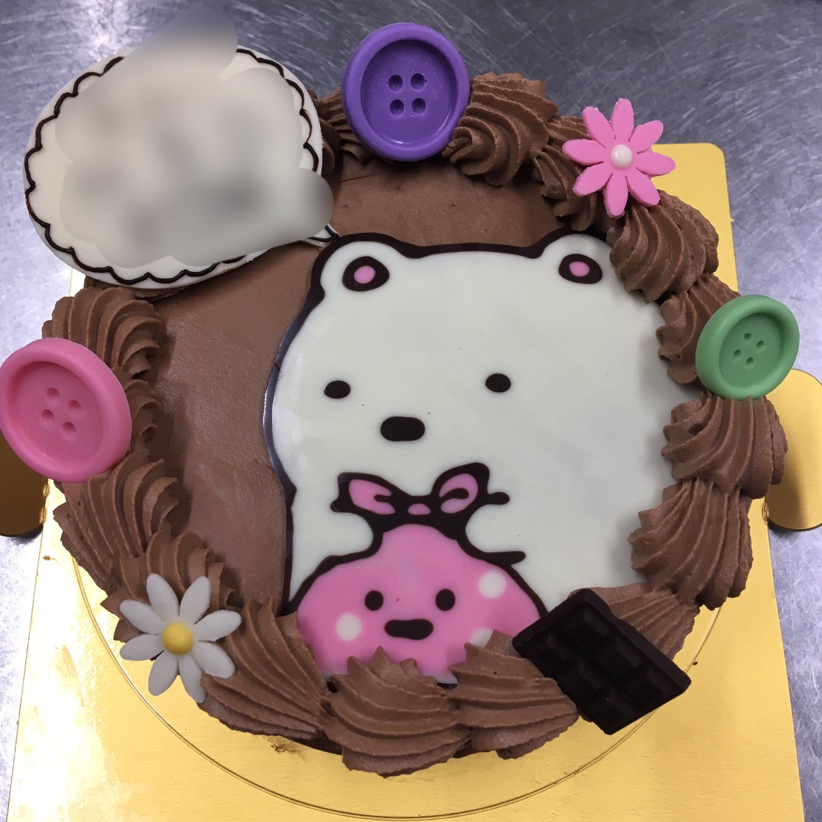 菓子工房シュクルリ ここ最近の特注ケーキ すみっこぐらしのイラストケーキ お誕生日おめでとうございます