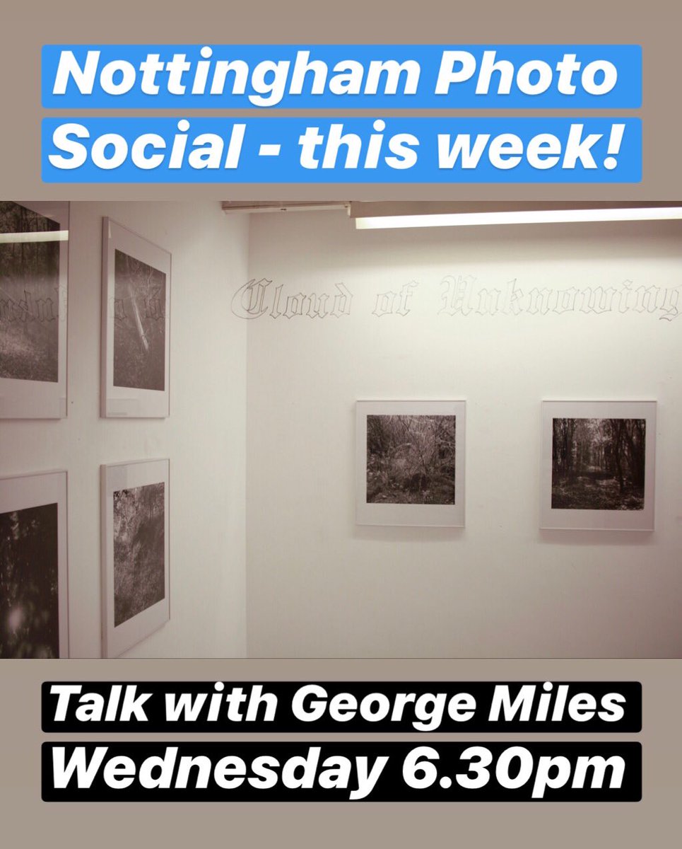 For our social this Wednesday we have a talk with photographer George Miles 
Whose exhibition is currently up at <a href="/ThePhotoParlour/">The Photo Parlour</a> 
Arrive for a 6.30pm start.
There will be light food and refreshments.

offcentre.org/cloud-of-unkno…