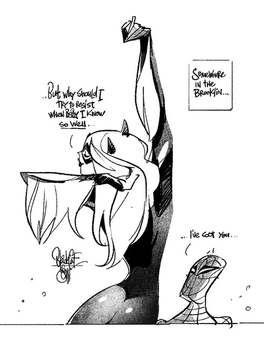 the bad habit.? #BlackCat #SpiderMan 