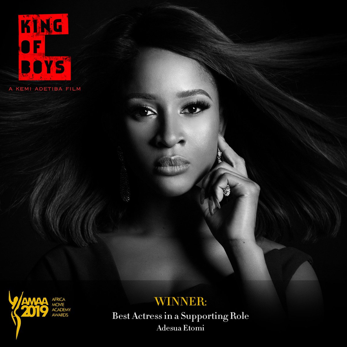 BankyW's tweet image. She isn't back online yet but pls join me in saying a HUUUGE congratulations to Mrs W @AdesuaEtomiW - and of course @kemiadetiba and the rest of the KOB cast/crew - for their noms &amp;amp; wins at the #AMAA2019
🕺🏾💃🏽😁😁🙌🏽🙌🏽🙏🏽🙏🏽❤❤👏🏽👏🏽👏🏽
#ProudHusband #Highshoulders