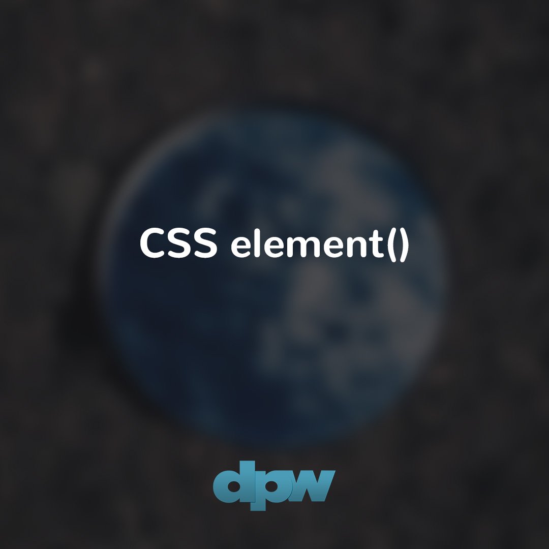 desenvolvweb's tweet image. Conheça element(), a função de CSS que renderiza qualquer parte de um site como uma imagem ao vivo!

bit.ly/css-element

#css #cssbasics #ui #layout #interface #webdesign #cssdesign #article #artigo #blog #blogs #blogpost #blogposts