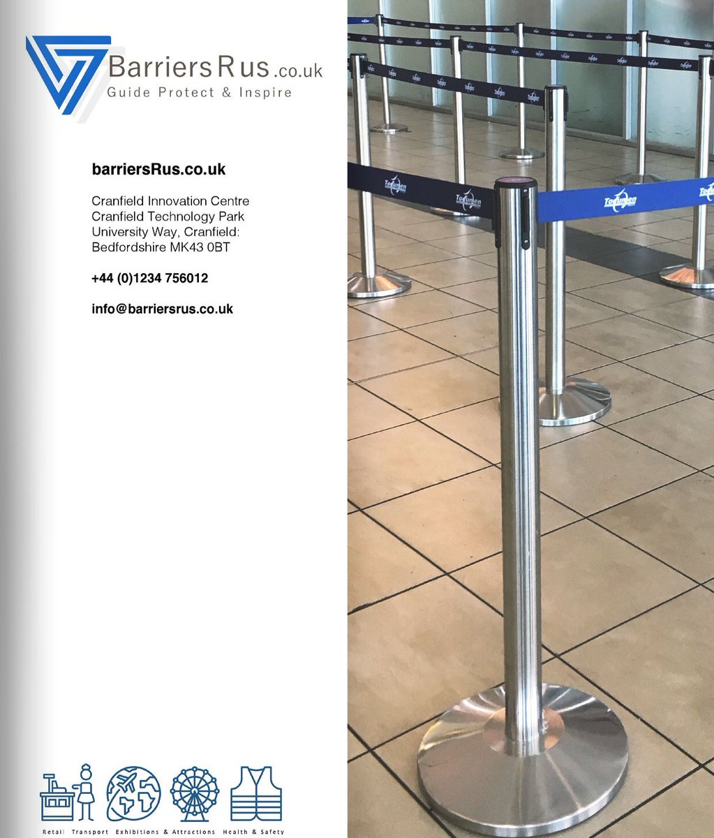 barriers_R_us's tweet image. For all of your public guidance needs please visit our website or contact us for further info...
barriersrus.co.uk
#barriersrus #barriers #queueingsystems #sitesafety #healthandsafety #stanchions #ropeandpost #callforwardsystem #customerflow #queues #queuing