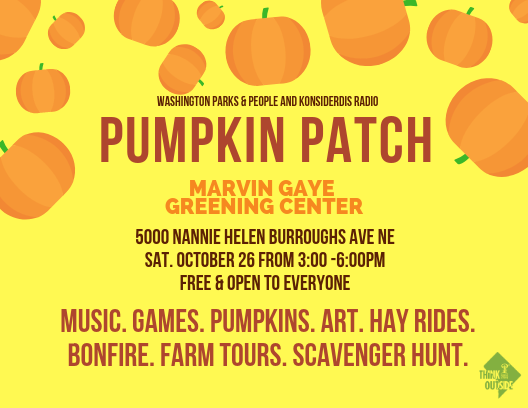 WashingtonParks's tweet photo. Don't forget to join us for the 4th annual Pumpkin Patch Harvest Festival at Marvin Gaye Park! RSVP today! https://t.co/KslErB3dZZ @PoPville @councilofdc @MayorBowser @mayorvincegray @BridgesIncDC @ashleyemrson @ward7windows @dclinenews @wcp https://t.co/m1912lFn5W