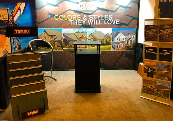 TAMKO_News's tweet photo. Hello @metalcon! Stop by booth 1819 to see #TAMKO's exceptionally beautiful #MetalWorks #steelshingles! Show floor is open 12-6pm today. Not at the show? See more MetalWorks here π https://t.co/zKl7WJckK3 #metalcon #metalcon19 https://t.co/qrdIjYSJCo