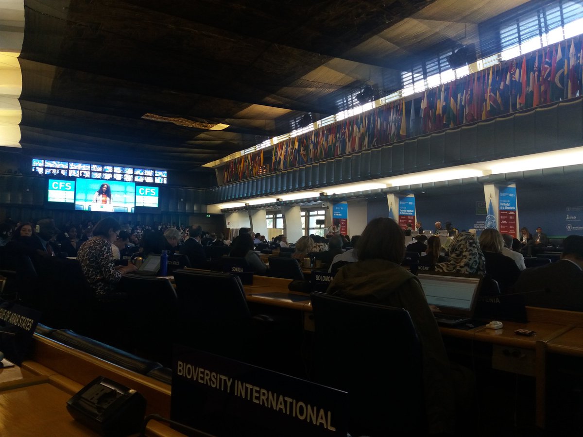 ColomboLucombio's tweet photo. #UNCFS on agroecology for sust. food system: very broad support from majority of governments and civil society. Private sector, USA, Canada, Australia, Argentina claiming it's just one of the many approaches and that agroeco science is just in its infancy. Is it so? @diverimpacts https://t.co/RKCTOivU5r