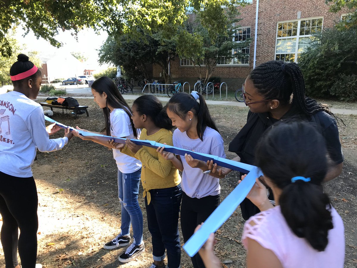 Swanson_DOC's tweet photo. Swanson Sisterhood competing in the Marble Relay Challenge! #teambuilding #GirlsinSTEM https://t.co/ZQPtVlW7BK