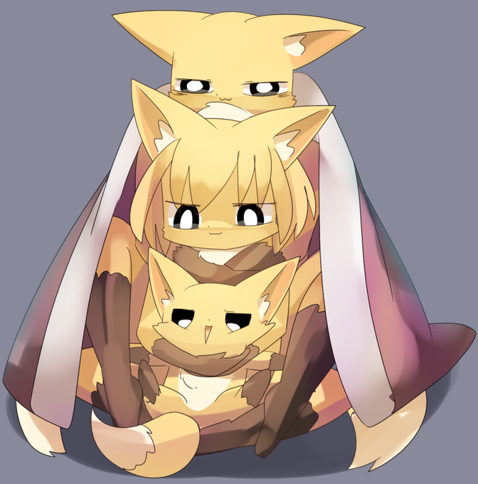 寒がりおきつね大中小 