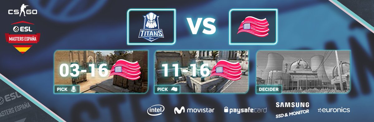 💪 ¡Victoria para @BaeconGG!

#ESLMastersCS
📺 esl.gg/ESLesCS