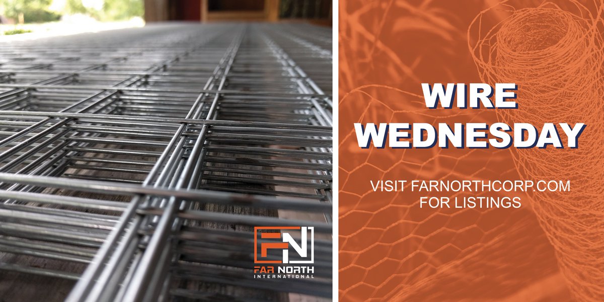 FarNorth_Inter's tweet photo. βοΈ WIRE WEDNESDAY: We got stacks, on stacks, on stacks! There are so many different types of welded wire and wire mesh materials. The uses for all are endless. Check out our many types of products on our website! Link in bio
#FarNorthInternational #WireMesh #WeldedWire #Stacks https://t.co/FcDxRegODe